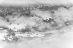 Nuages et neige sur les traverses ( RX-02938)